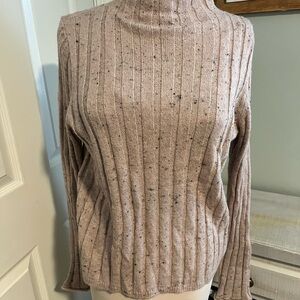 Madewell Women's Ribbed Sweater - Speckled Tan